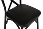 Hanah Home Ekol 1331 V4 Juego de 4 Sillas Negras